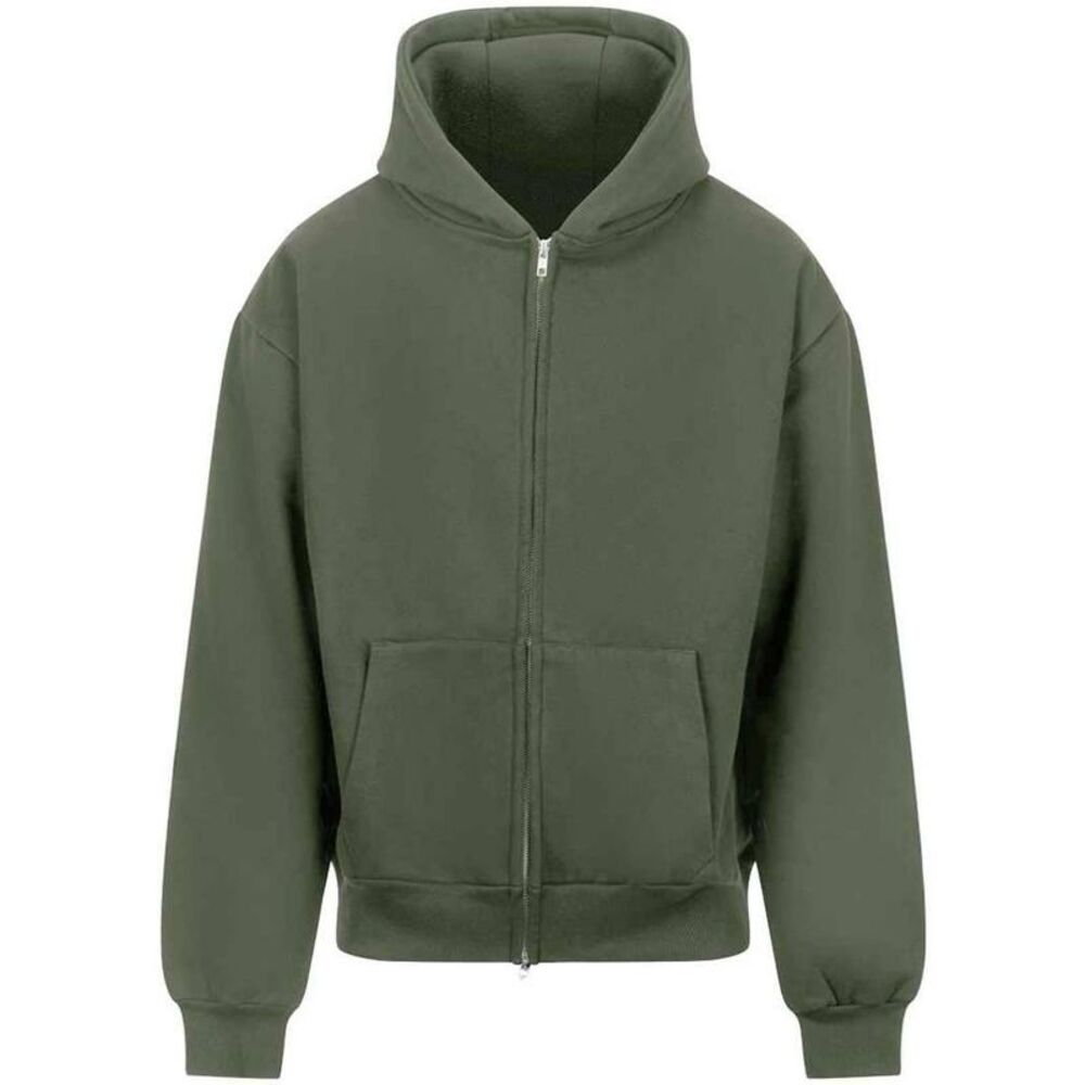 Awdis Unisex Adult Signature Heavyweight Oversized Full Zip Hoodie / Earthy Gree